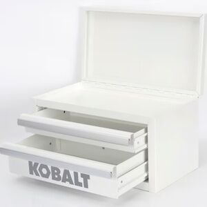 Kobalt Mini 2 Drawer Steel Tool Box - White